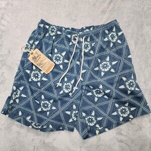 NWT Faherty Men's Blue Swim Beacon Trunks Size S